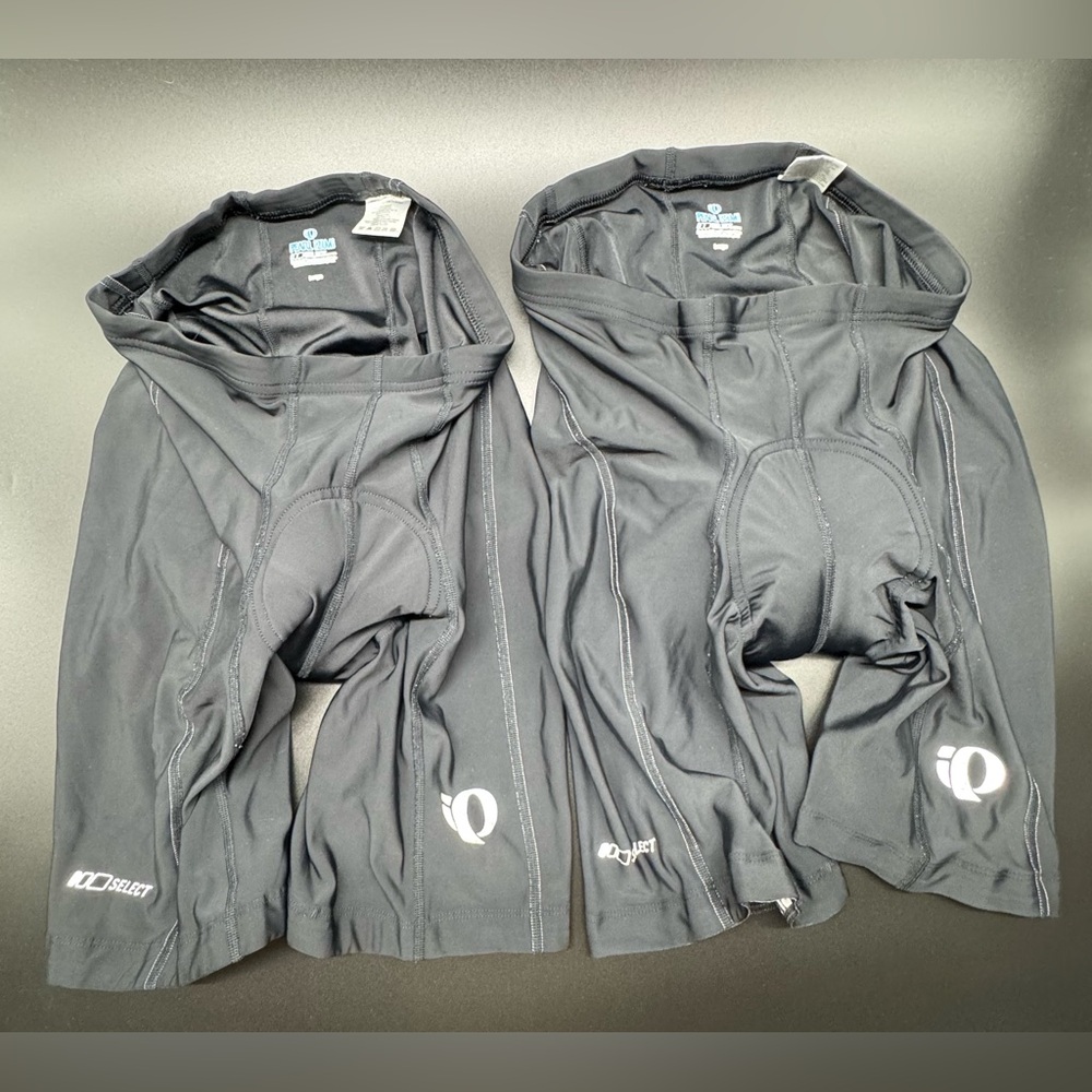 2x (pairs) Pearl Izumi Cycling Shorts w/ chamois Size L Black